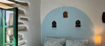 Kretisk feriehus i fjellby ved sjøen / Vakantiewoning Kreta