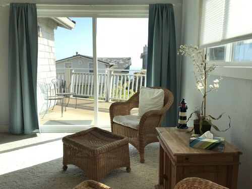 Big and Bright,  Steps to Sand, Ocean Views, and Sleeps 8+