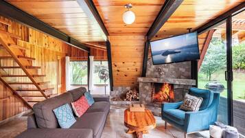 TV, fireplace, Netflix, streaming services