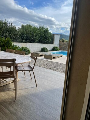 Dining - Contemporary villa with private pool 5 min from the beaches (Oletta)