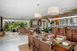 Dining - Villa Champa - Elegant Family Friendly Villa inc. Car/Driver, Pool Fence & Cook (Kuta Selatan)