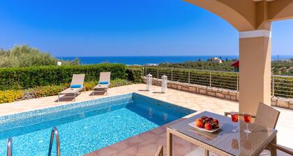 Carme Villas - Two Bedroom Villa with Private Pool & Sea View, Carme Villas Crete