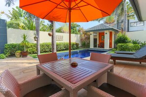 Outdoor dining - ⭐️⭐️⭐️⭐️⭐️ 5 Islands two bedroom Poolvilla, 100 meters to beach (Koh Samui)