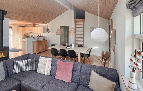 Lovely home in ørsted with sauna