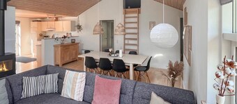 Lovely home in ørsted with sauna