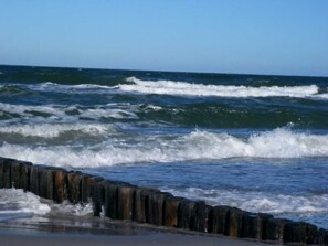 Vlak bij het strand