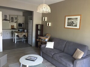 TV, DVD player, books