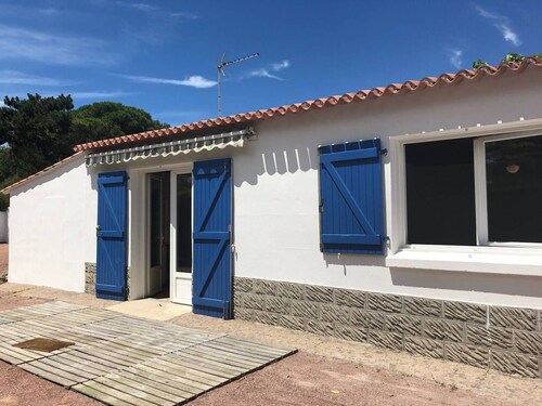 Maison cosy avec cour ensoleillée proche plage - 4 pers