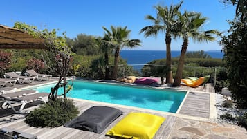 Piscine extérieure, piscine chauffée