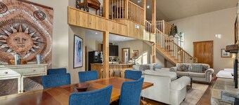 Awesome amenities—hot tub, pool table, foosball and outdoor/ indoor fireplaces!