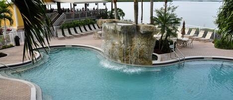 Et oppvarmet basseng