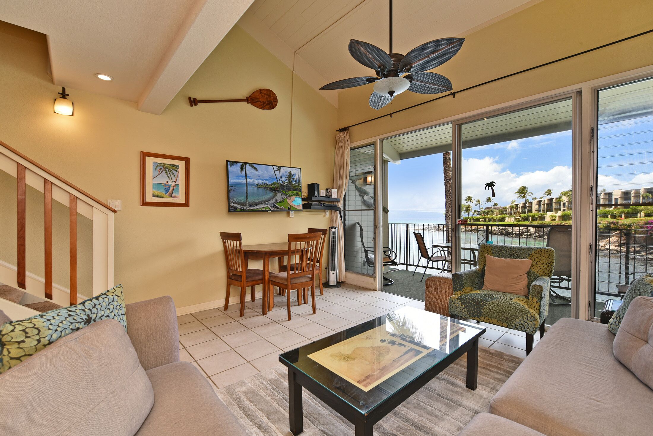 TV, DVD player, books