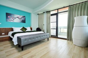 精品双人房, 1 间卧室 | 办公桌、遮光窗帘、免费 WiFi