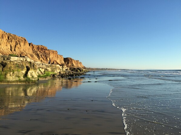 Sun-loungers, beach towels