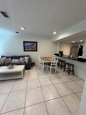 TV, DVD player, stereo