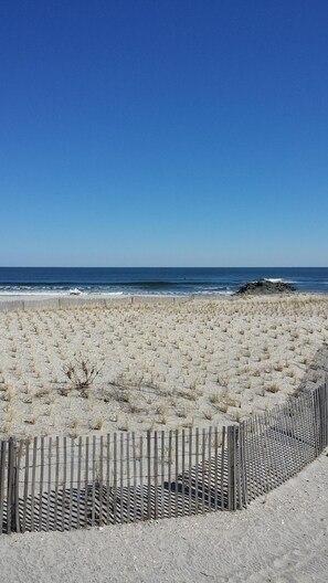 Beach nearby, sun-loungers
