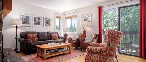 TV, fireplace, DVD player