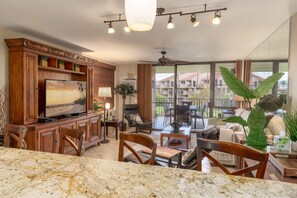 TV, DVD player, foosball, table tennis