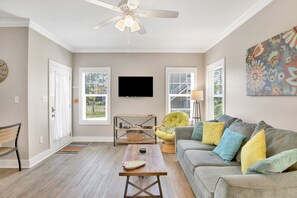 TV, DVD player, stereo - Island Escape: Resort Condo with Oasis Pool and Vibrant Tiki Bar Atmosphere (Pensacola)