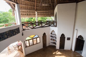 Habitación cuádruple económica, 2 camas de matrimonio, vistas al jardín | Vistas desde la habitación