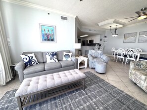 Smart TV, DVD player, table football, ping pong