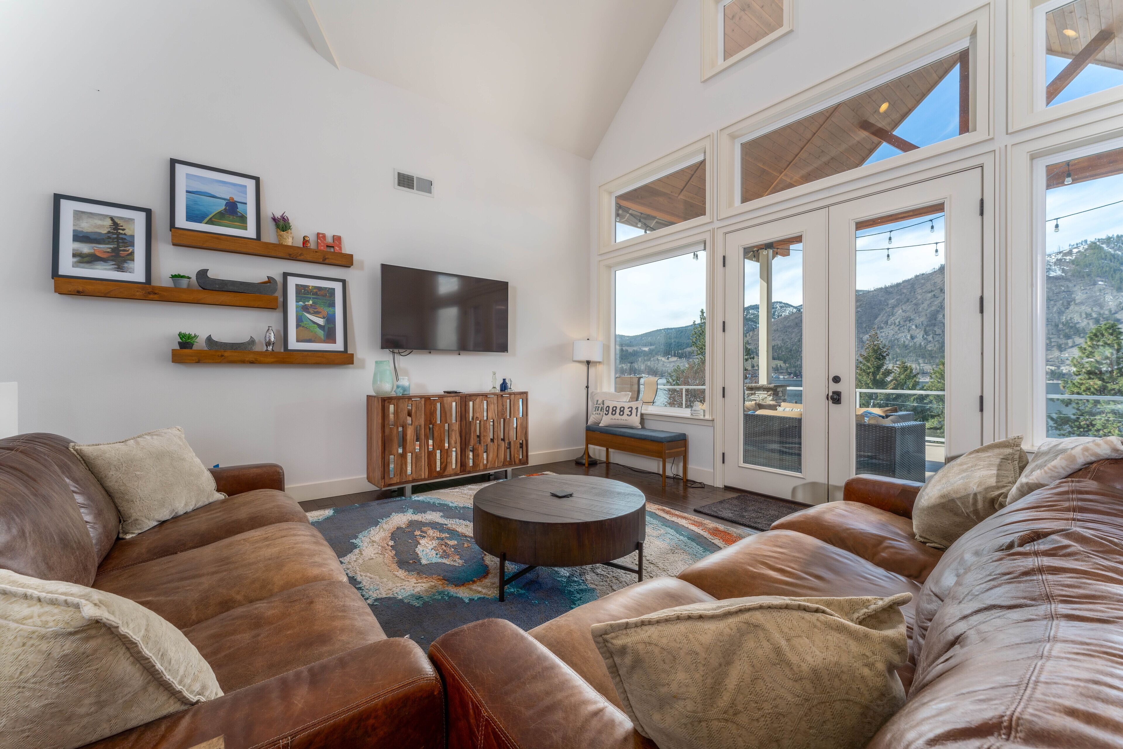 TV connectée, cheminée