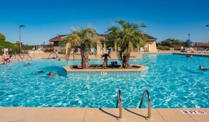 Una piscina riscaldata