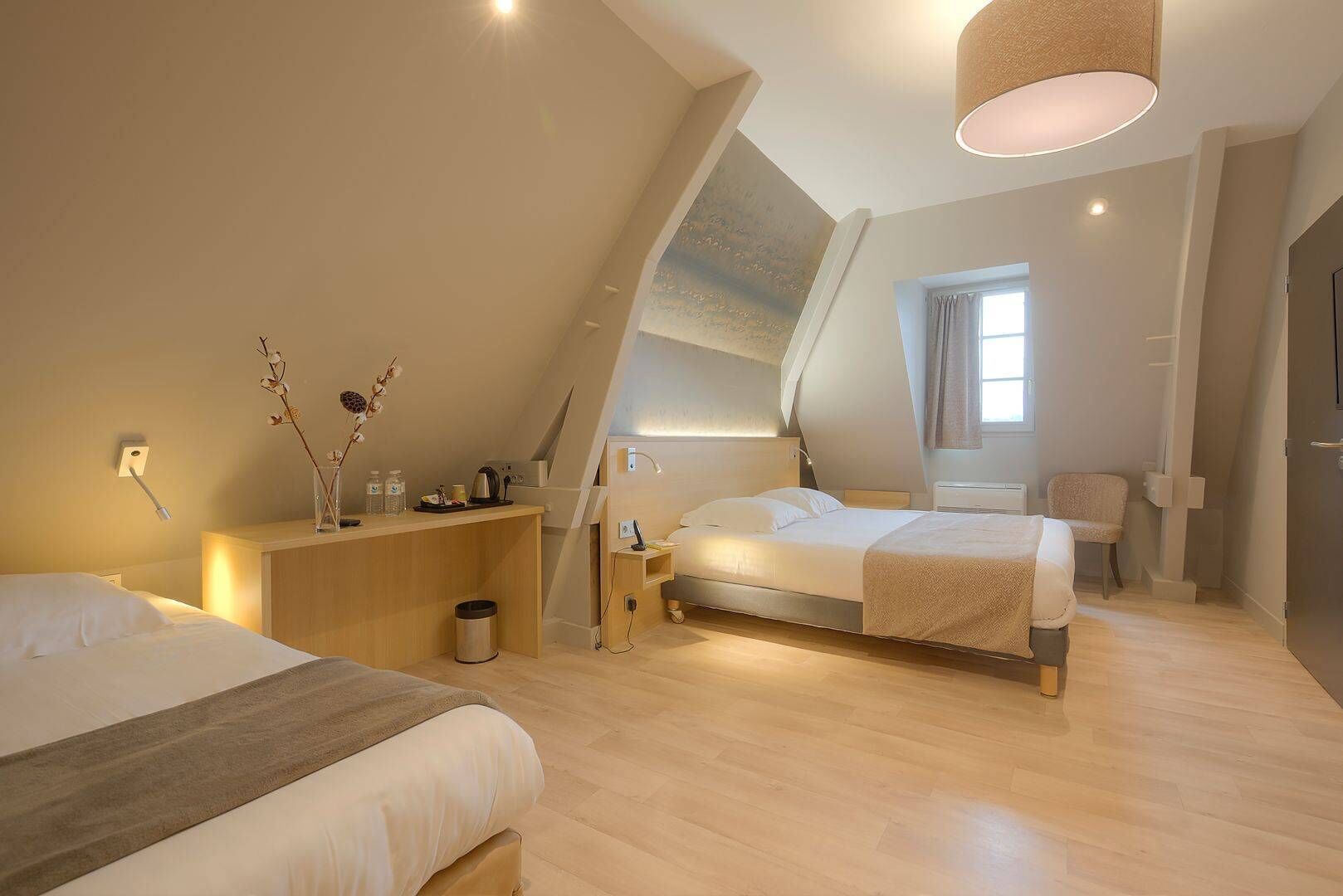 premium room triple or quadruple (contemporary) | 1 bedroom, desk, soundproofing, iron/ironing board