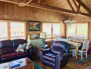 Smart TV, fireplace, Netflix, streaming services