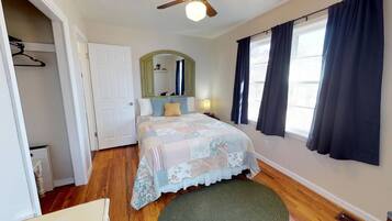 2 bedrooms, iron/ironing board, travel crib, WiFi