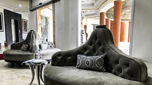 Sitteområde i lobbyen