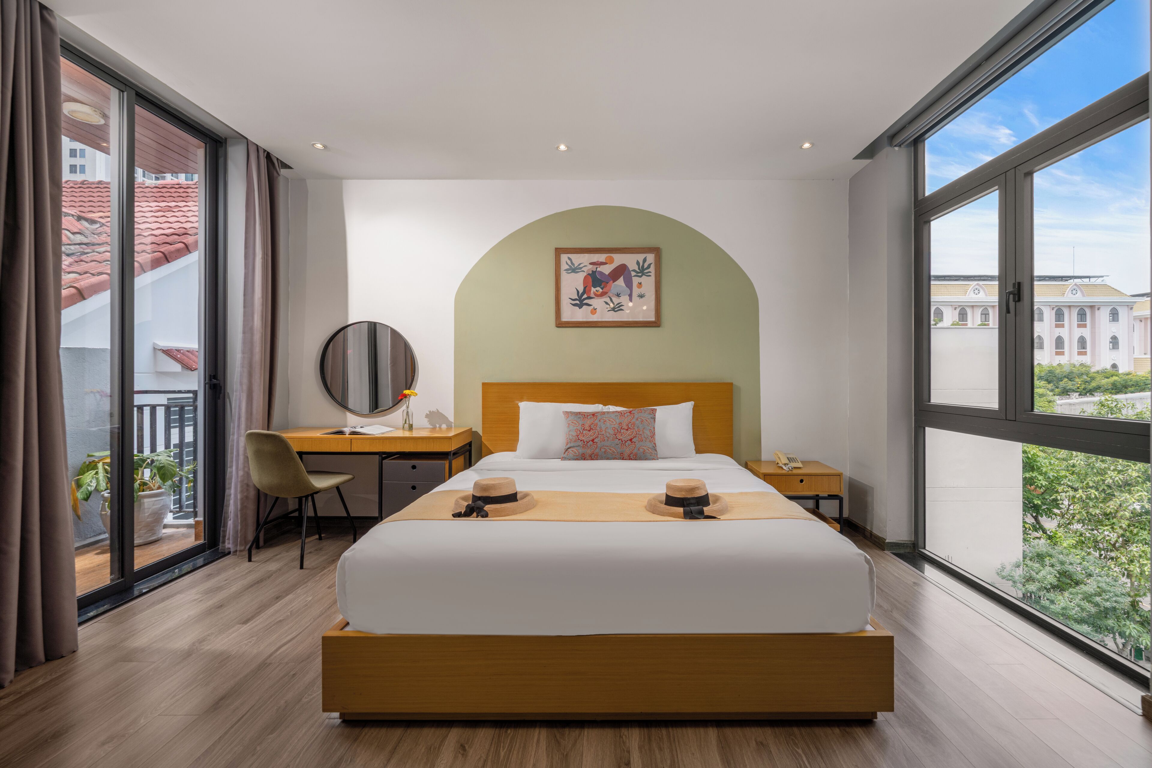 Bộ trải giường bằng vải cotton Ai Cập, bộ đồ giường cao cấp 