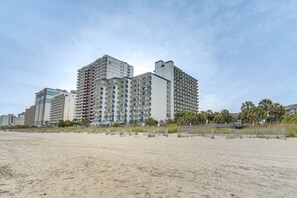 Exterior - Steps to Ocean: BlueWater Resort Condo w/ Perks (Myrtle Beach)