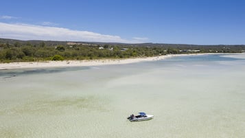 Beach nearby, sun-loungers