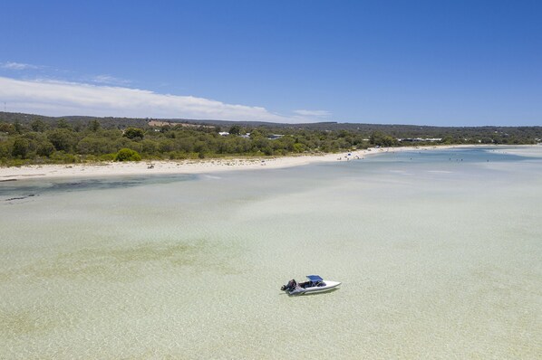 Beach nearby, sun-loungers