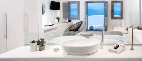Junior Suite, plunge pool | 1 bedroom, premium bedding, minibar, in-room safe