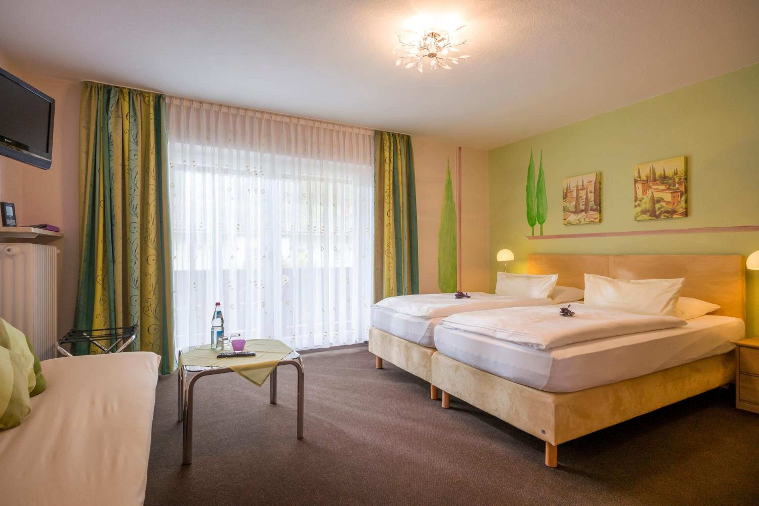 Hypo-allergenic bedding, minibar, in-room safe, desk