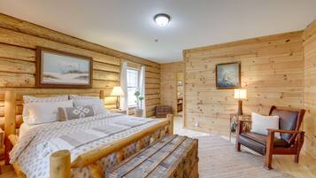 5 bedrooms, iron/ironing board, travel cot, Internet