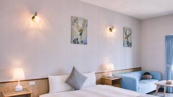 Standard Double Room with Sea View | Premium bedding, down duvets, pillow-top beds, minibar