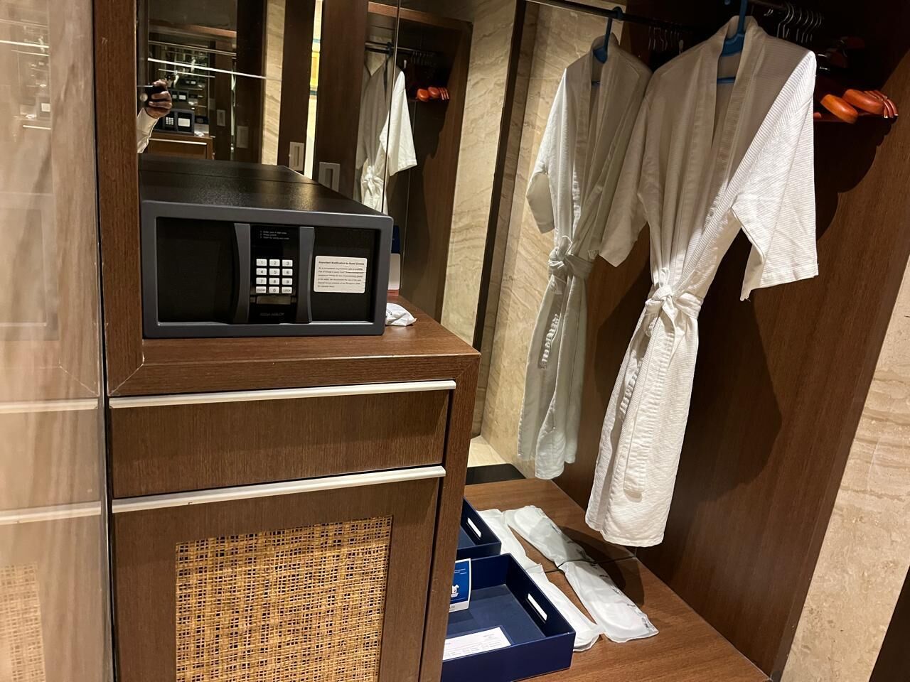 deluxe suite | bathroom | shower, free toiletries, hair dryer, towels