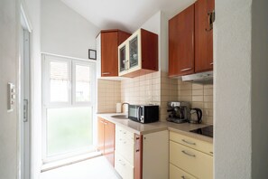 Panoramic-Doppelzimmer | Eigene Küche | Kühlschrank, Herdplatte, Wasserkocher mit Kaffee-/Teezubehör