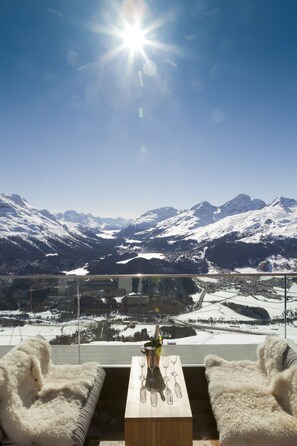 Terrace/patio - Romantik Hotel Muottas Muragl (Samedan)