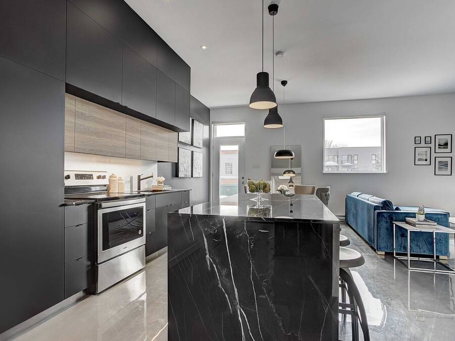 Appartement, 2 chambres (3204) | Cuisine privée | Réfrigérateur grande capacité avec congélateur, four à micro-ondes