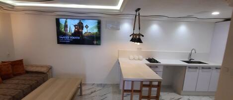 Apartment, 2 Bedrooms | In-room safe, blackout drapes, soundproofing, free WiFi