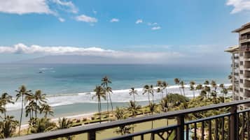 Uitzicht op strand/zee