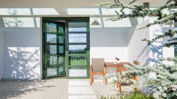 Kahden hengen deluxe-huone, 1 suuri parisänky, terassi | Terassi/patio