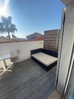 Deluxe Double Room, Balcony, City View | Terrace/patio