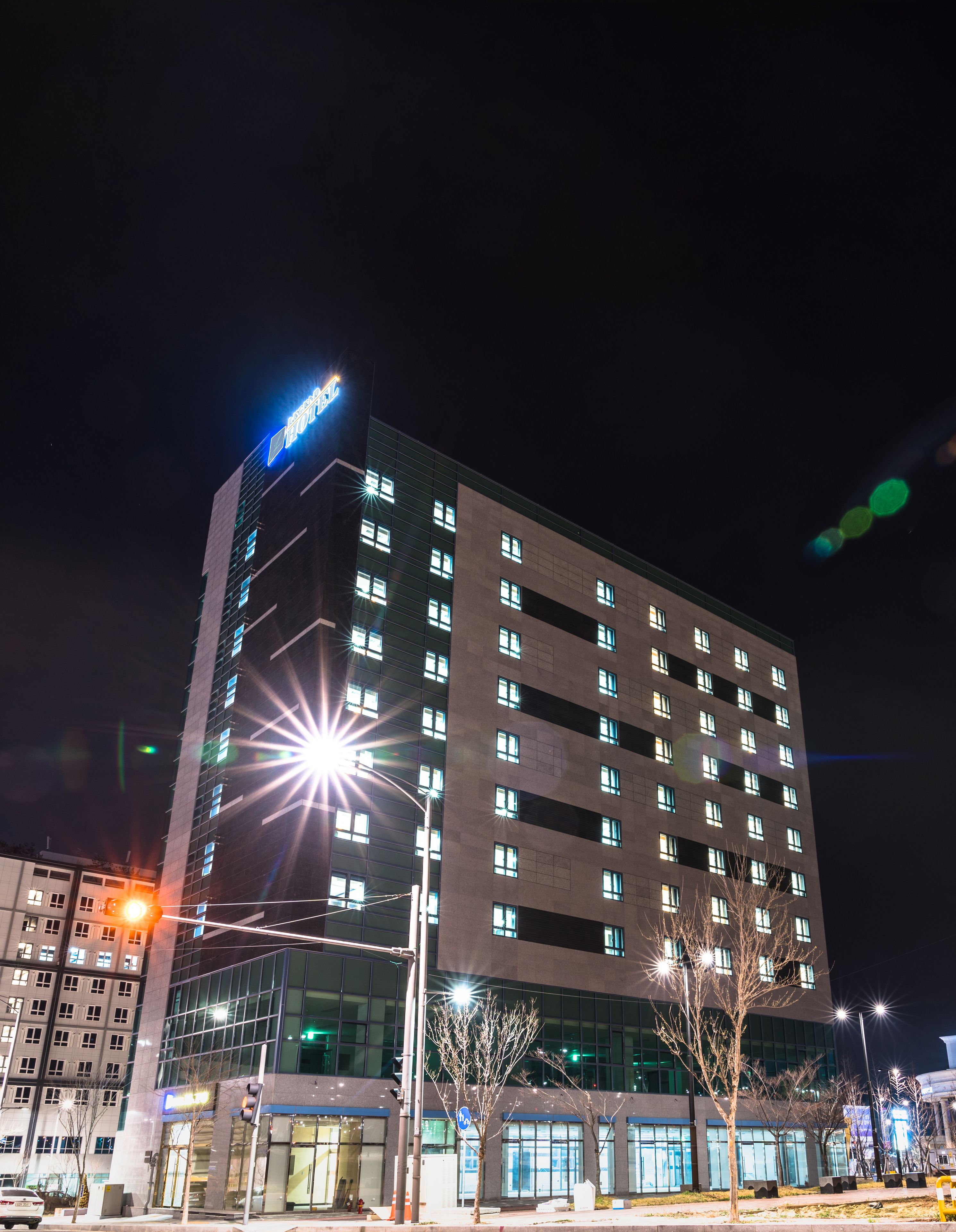 front of property – evening/night