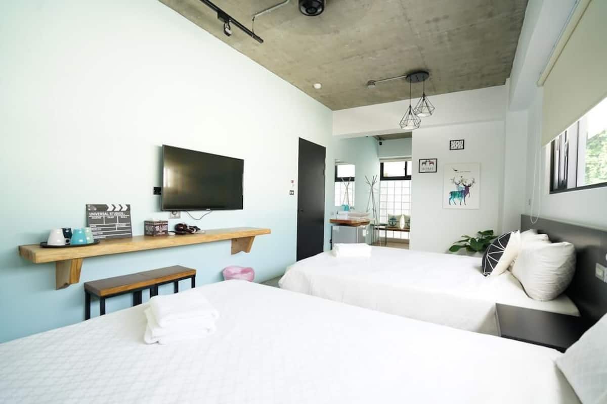 Quadruple Room, Sea View | Premium bedding, desk, blackout drapes, soundproofing