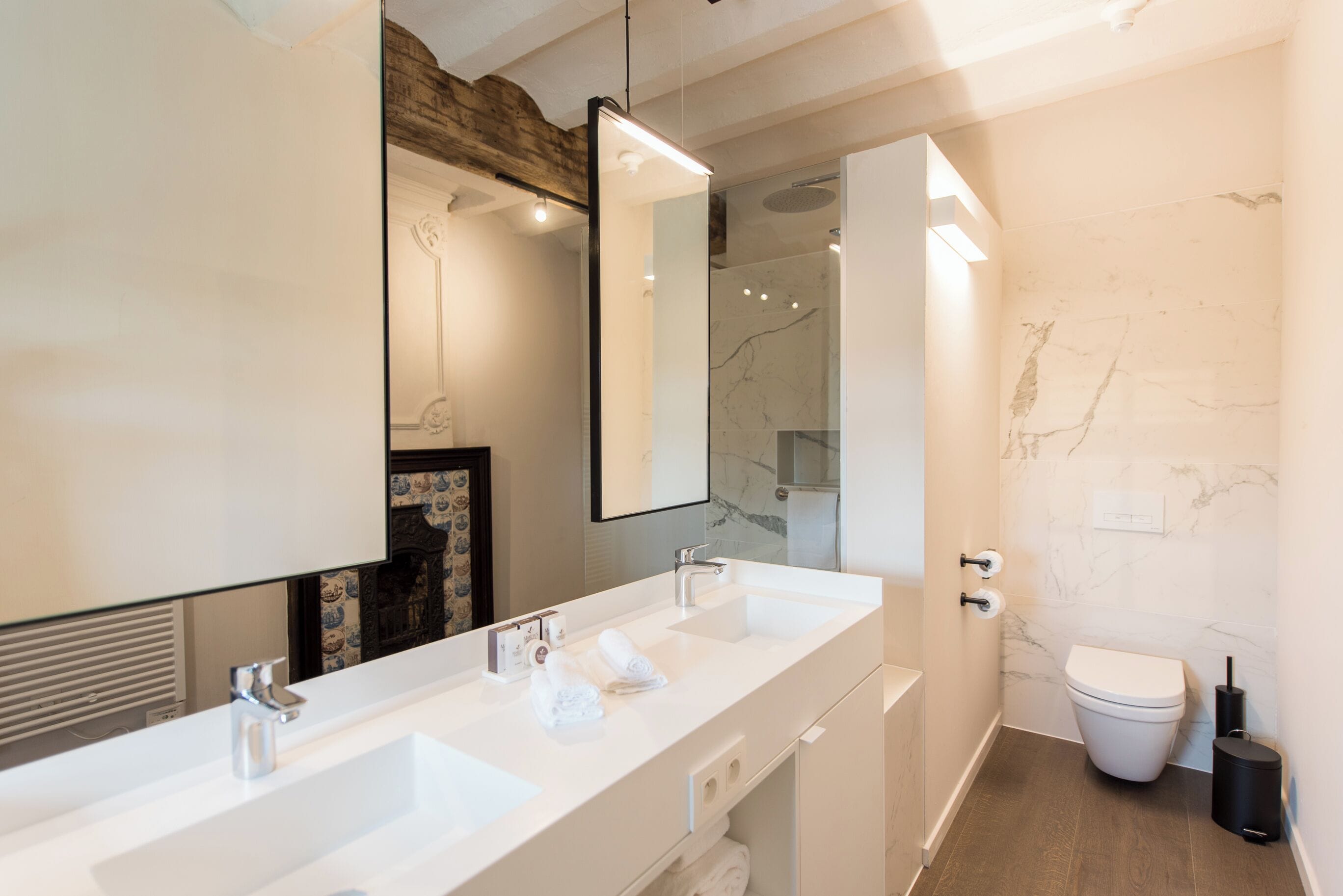 superior studio suite | bathroom | free toiletries, hair dryer, towels, soap